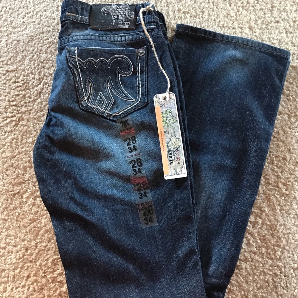 MEK ALDAN slim bootcut denim